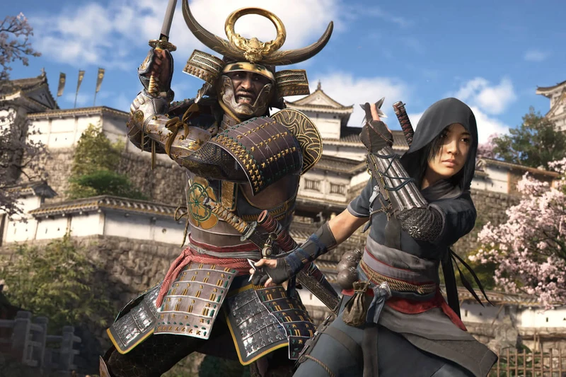 Yasuke e Naoe em Assassin's Creed Shadows. Foto: Divulgação AC