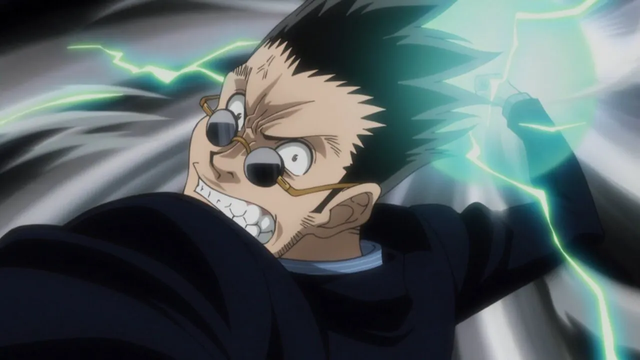 leorio usando seu hatsu