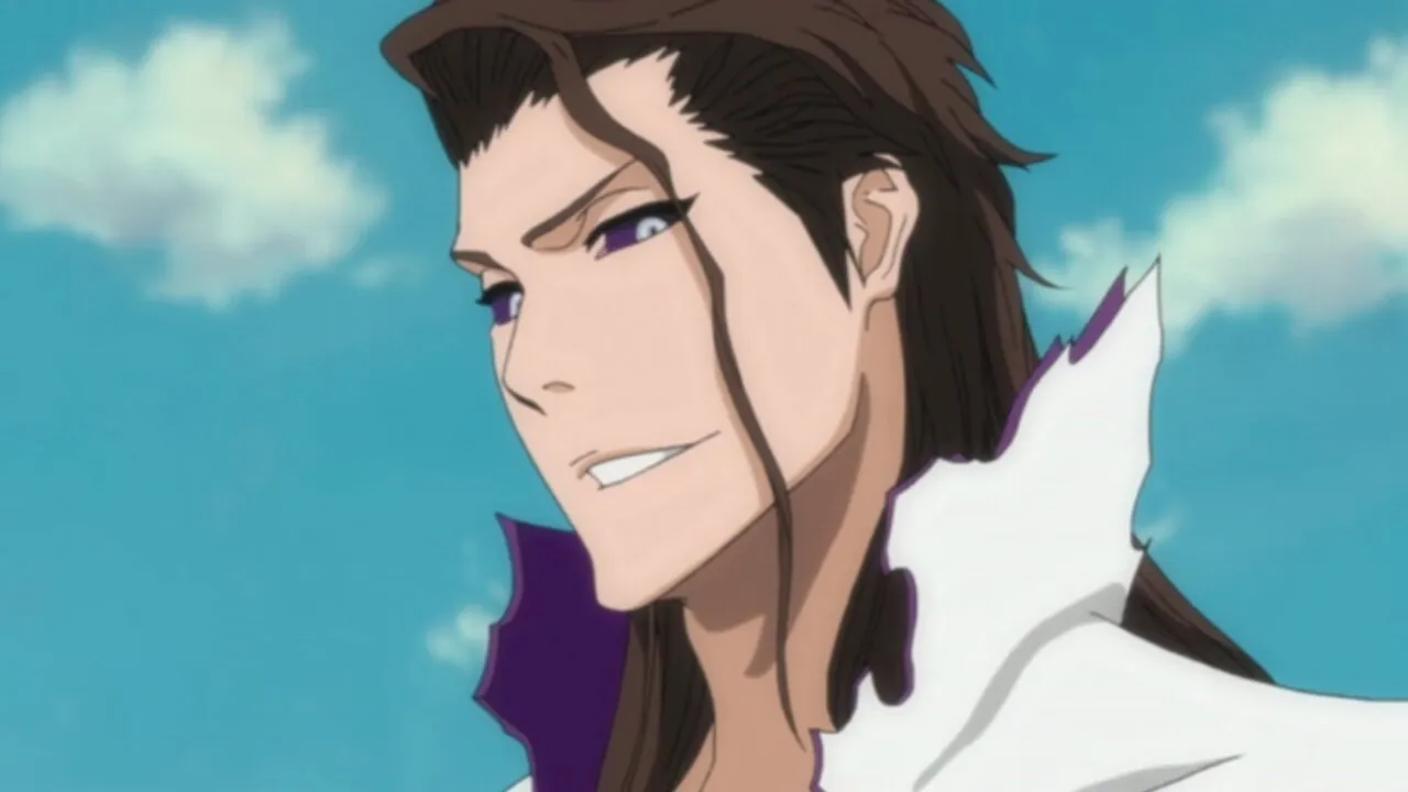 aizen em sua transformação parcial devido o hokyoku