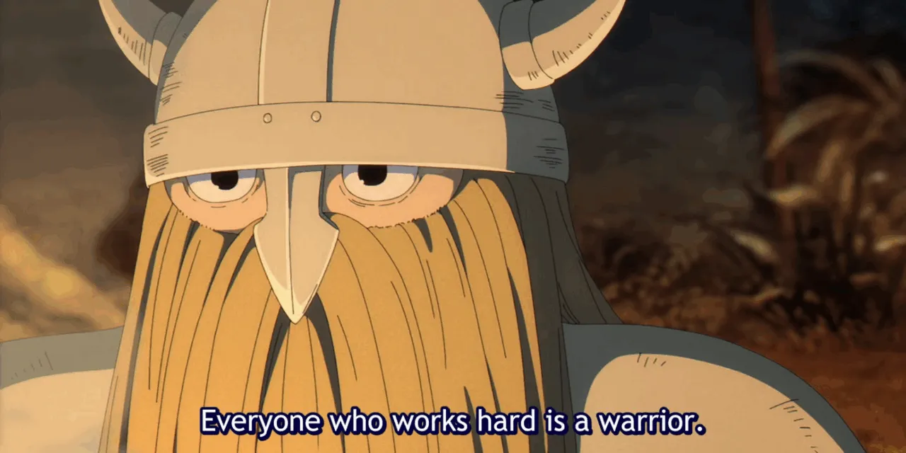 Eisen falando com a Frieren