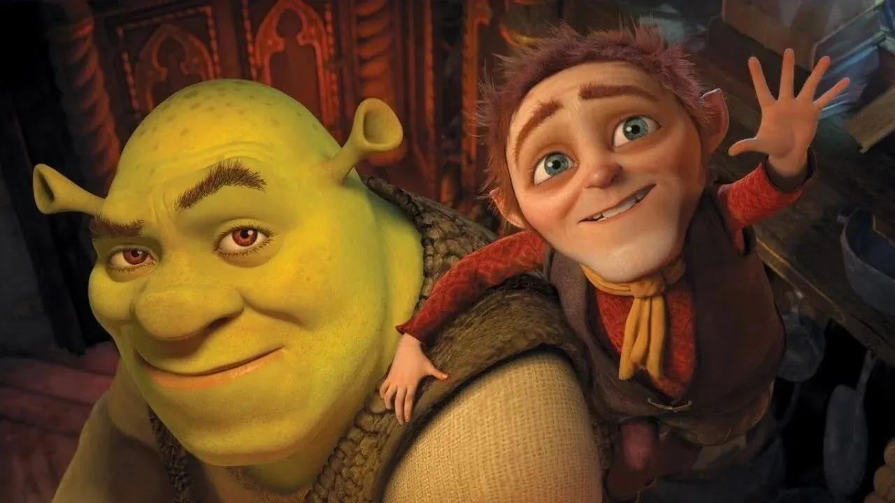 Shrek e Rumpelstiltskin em 'Shrek para Sempre'. Foto: Divulgação