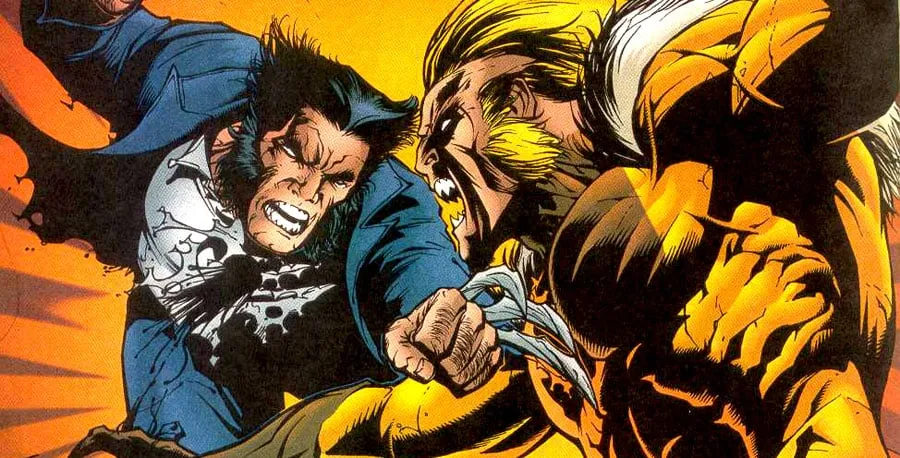 
Wolverine vs Dentes-de-Sabre nas HQ's
