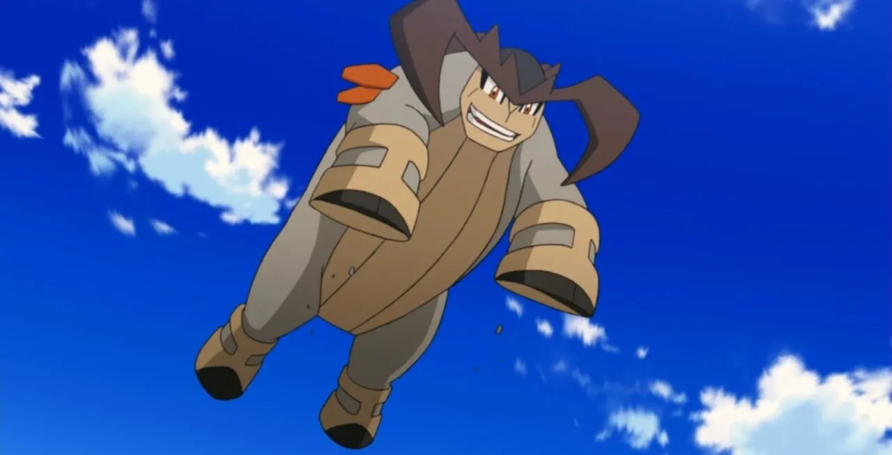 Terrakion saltando