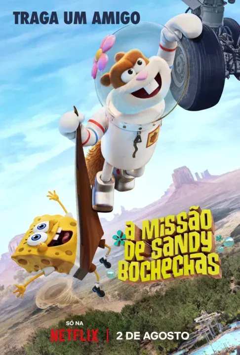 Cartaz do filme A Missão de Sandy Bochechas