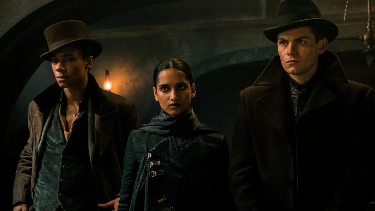 Jasper, Inej e Kaz, os Corvos em Sombra e Ossos - Foto: Divulgação/Netflix