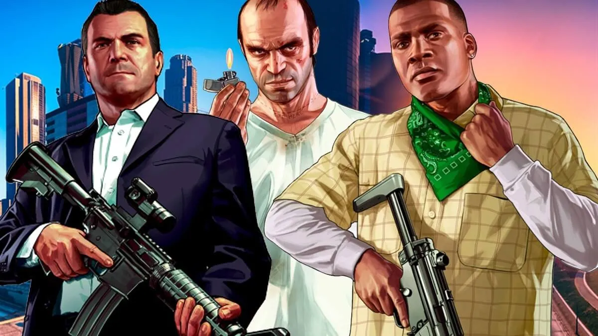 Michael, Trevor e Franklin, protagonistas de GTA V