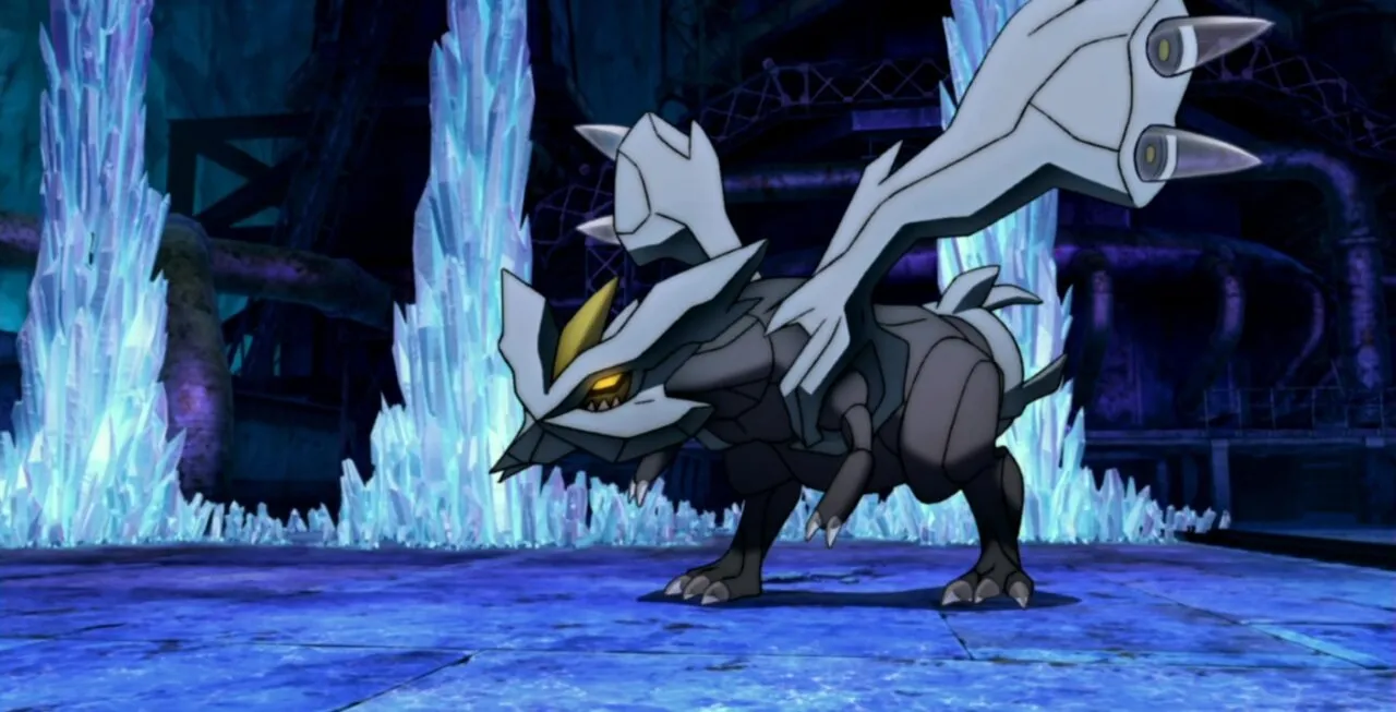 Kyurem em uma caverna