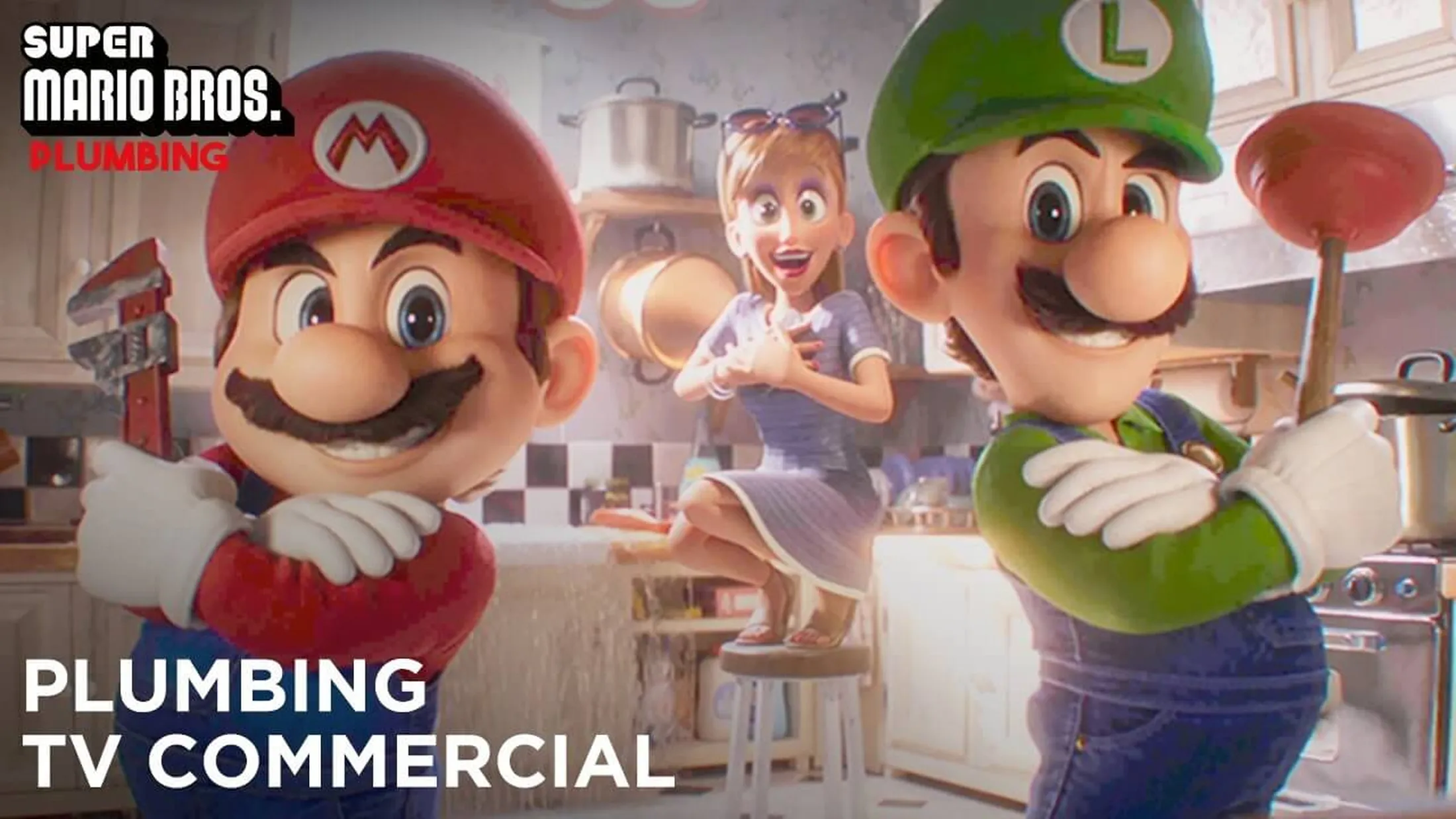 Comercial 'Encanadores' de Super Mario Bros. O Filme ganha versão dublada. Foto: Illumination/Divulgação