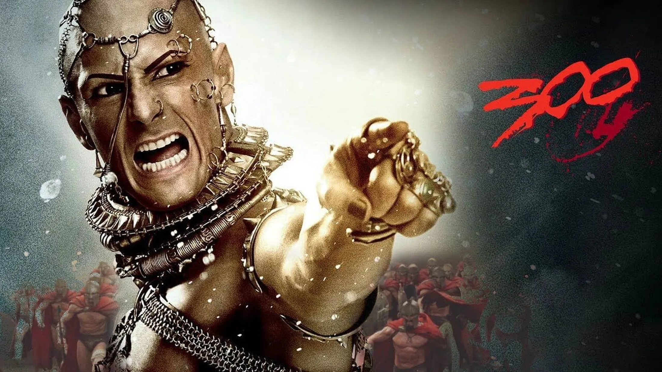 Rodrigo Santoro como Xerxes no filme 300.
