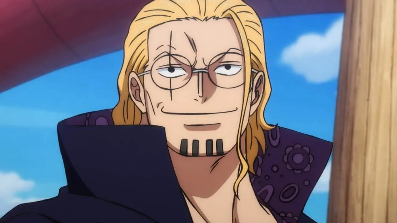 Rayleigh contente e dando um sorriso.
