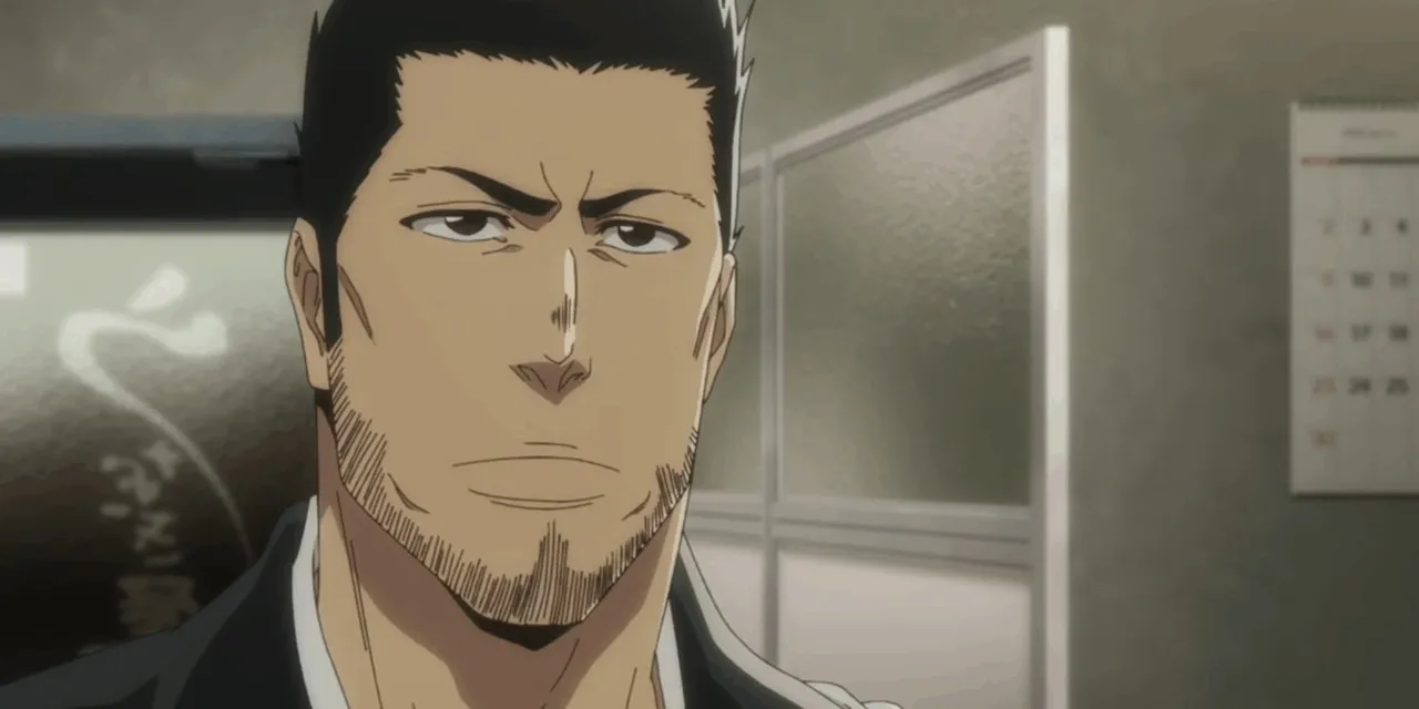 isshin, pai do ichigo, com sua roupa de shinigami
