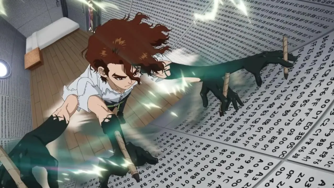 homem de cabelos castanhos e manchas nas mãos escrevendo em um quadro branco 