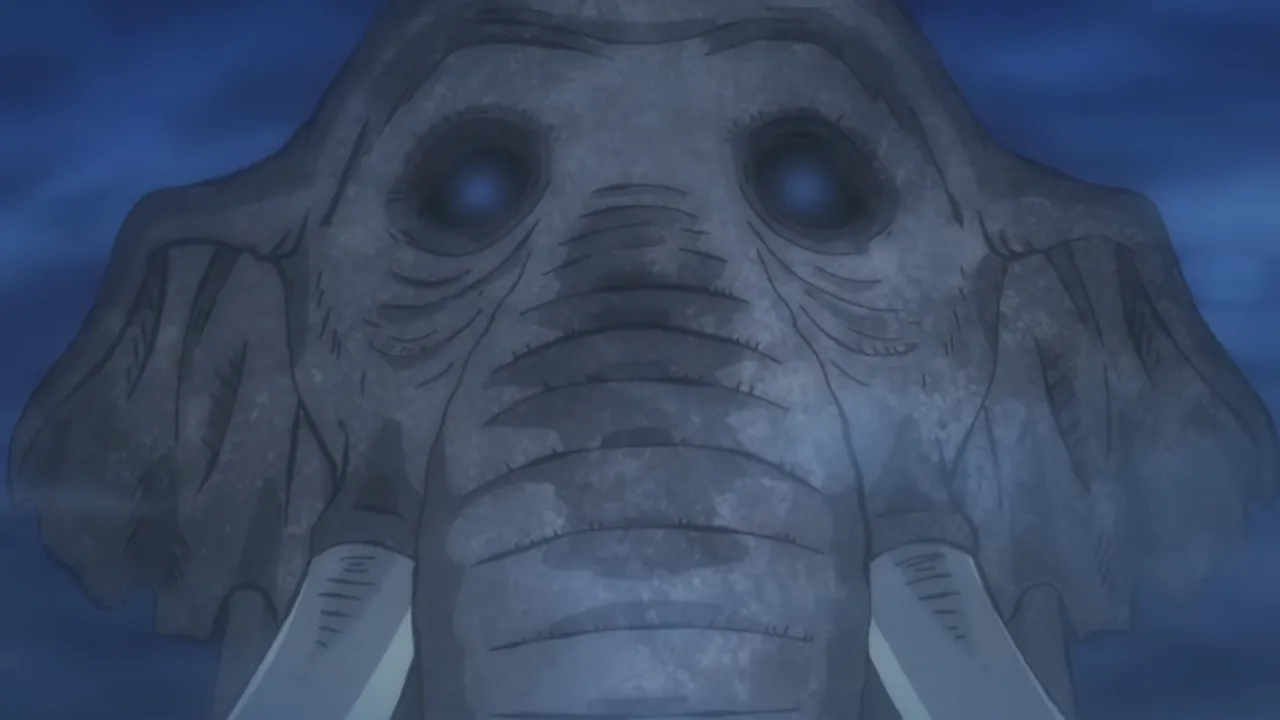 elefante olhando para frente