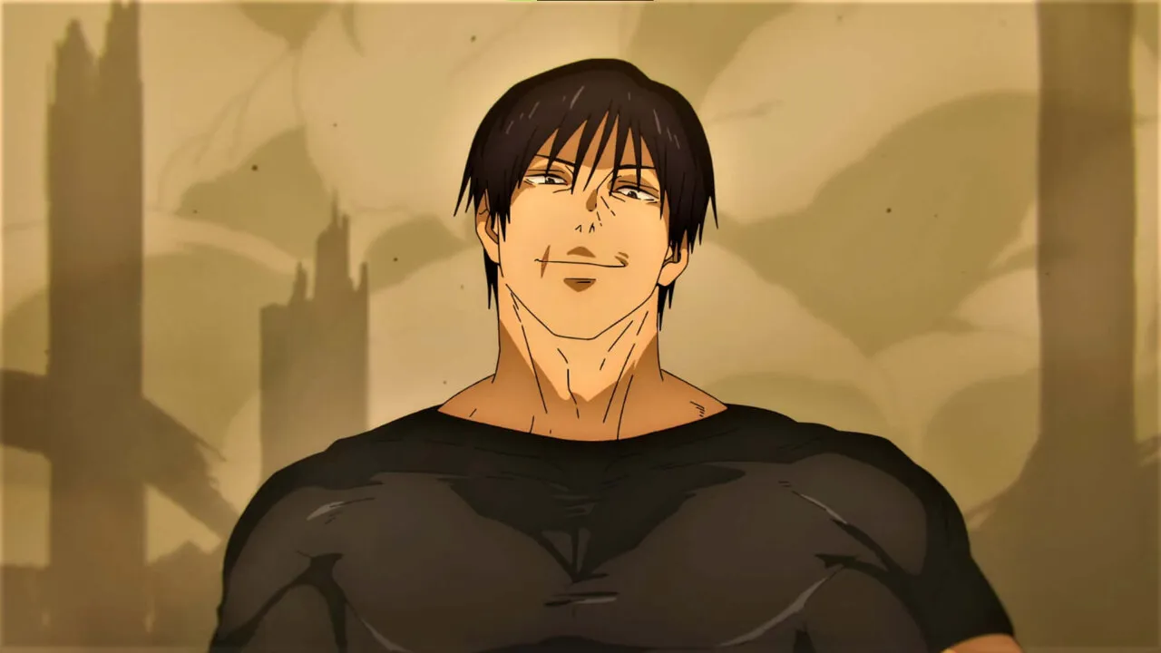Toji Fushiguro sorrindo