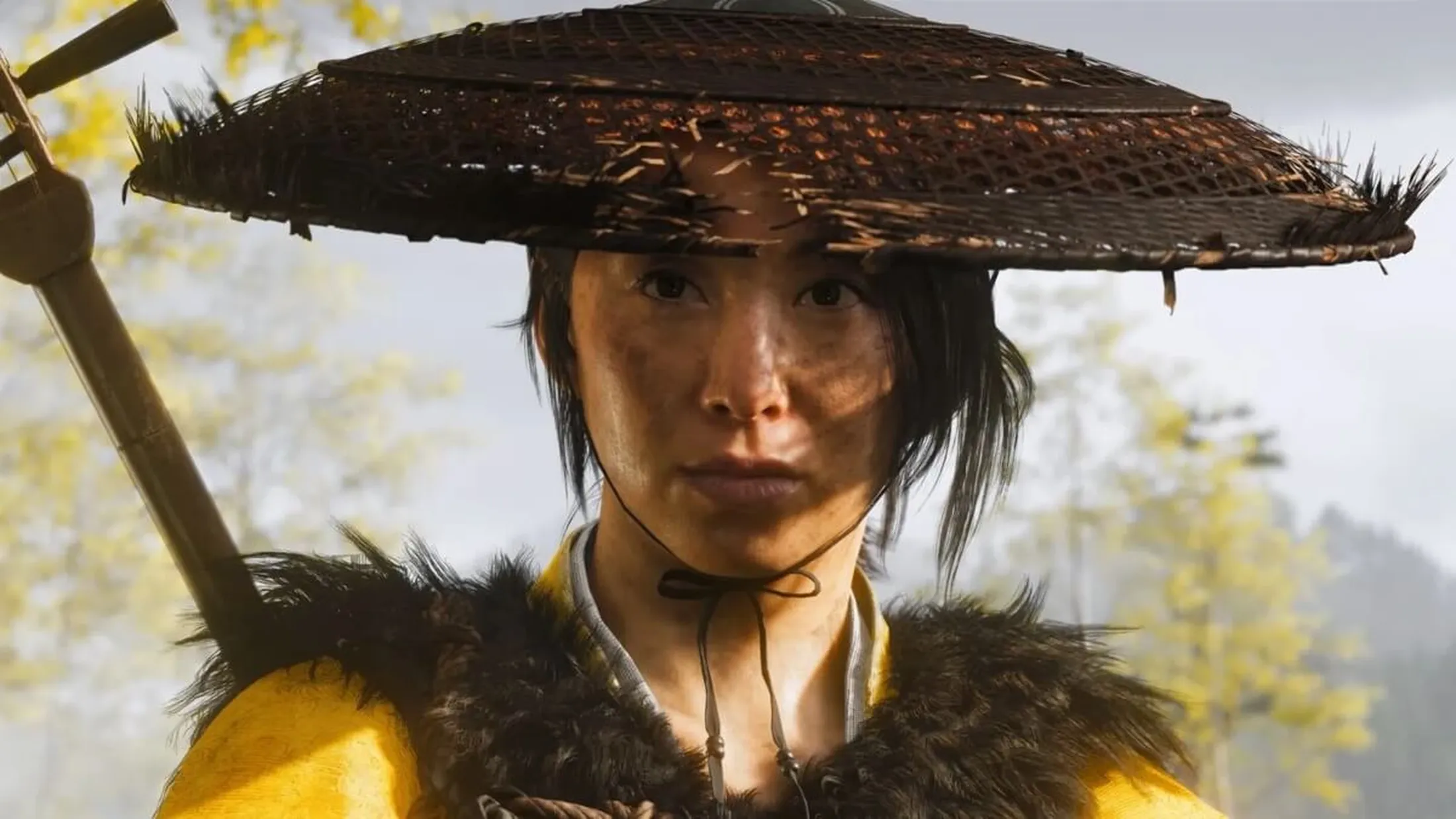 Protagonista feminina de Ghost of Yotei. Foto: Reprodução/ Sucker Punch / Sony