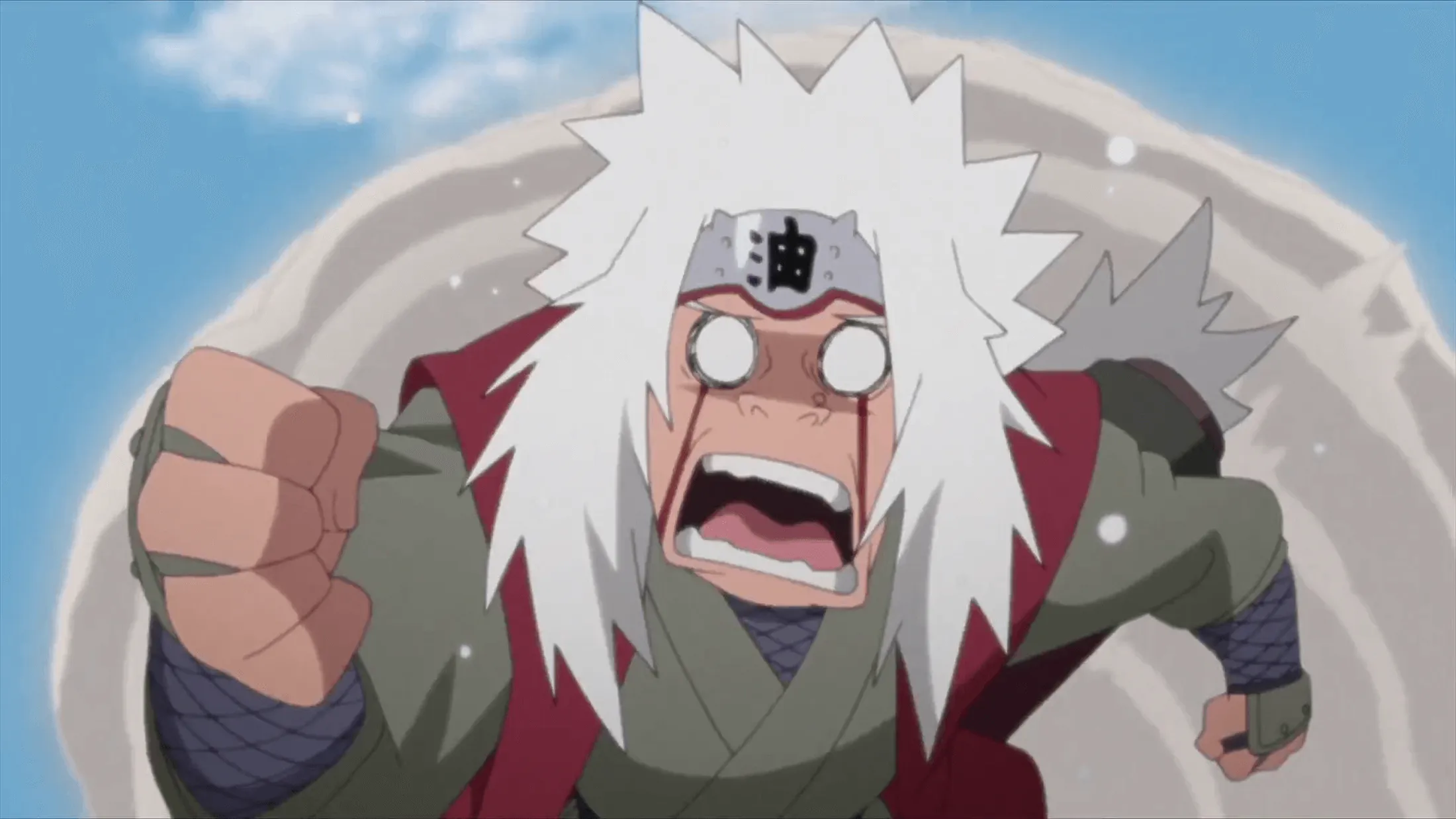 jiraiya fugindo de algo