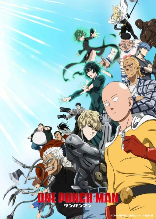 Pôster One Punch Man, 3ª temporada do anime.