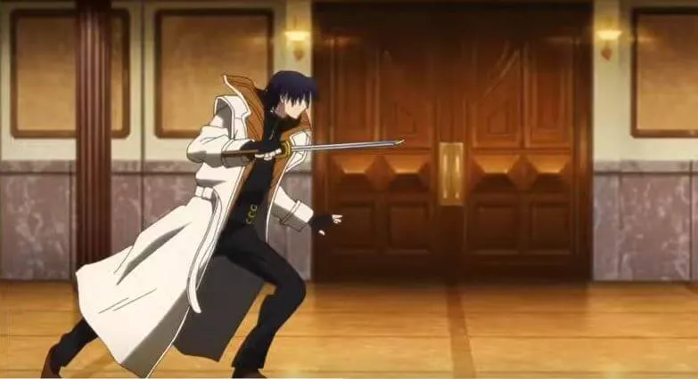 Aoshi com uma kodachi