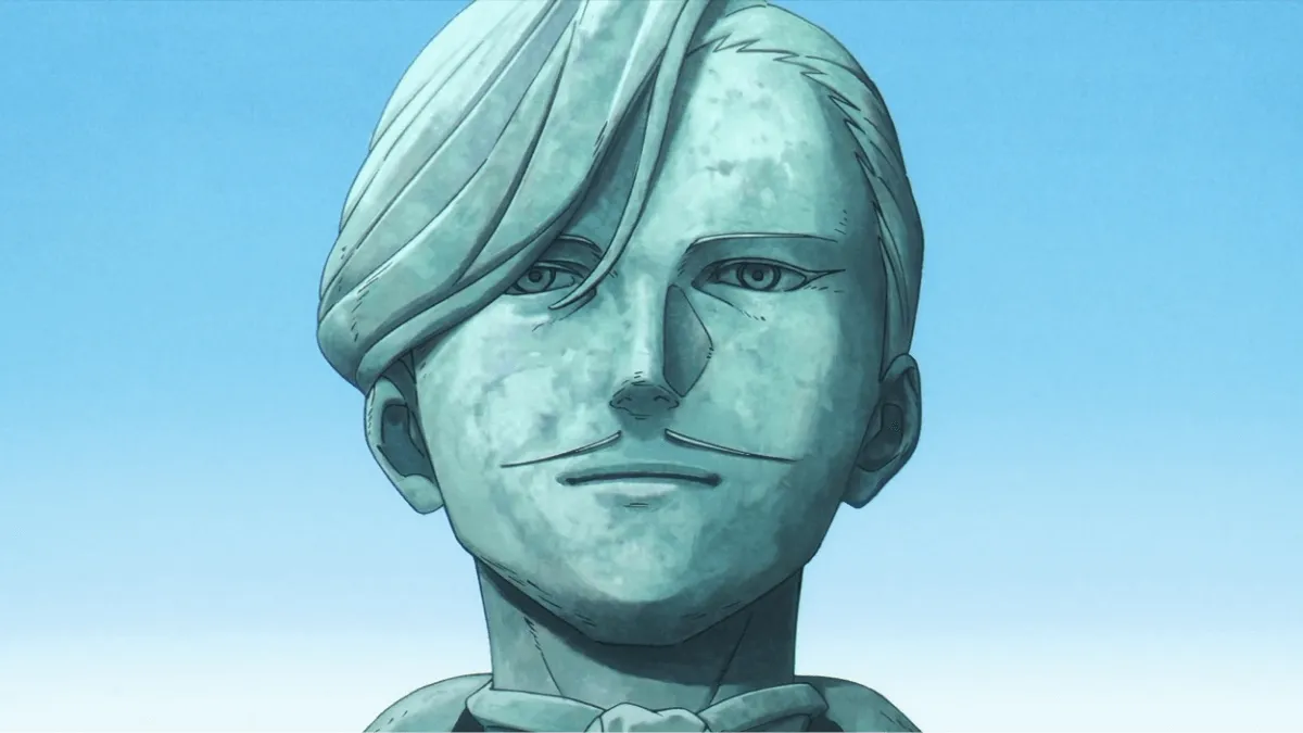 Estátua do Herói do Sul olhando para a frente