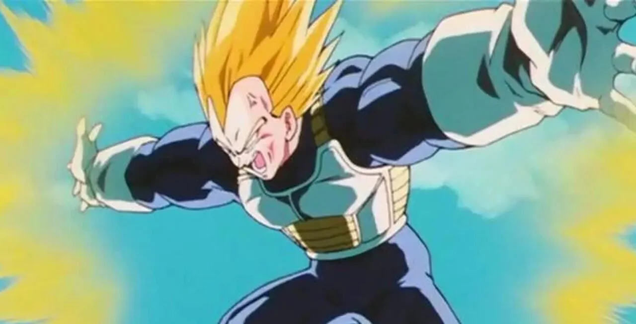 Vegeta se preparando para disparar um Final Flash