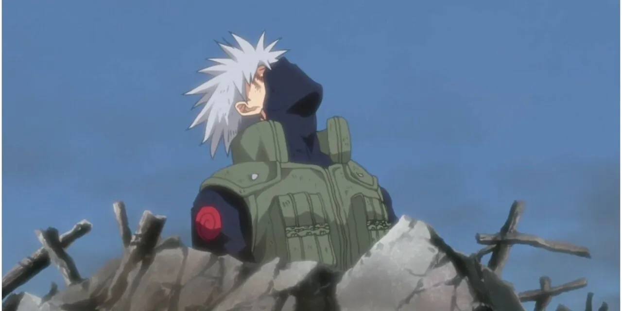 kakashi morrendo depois da luta contra pain