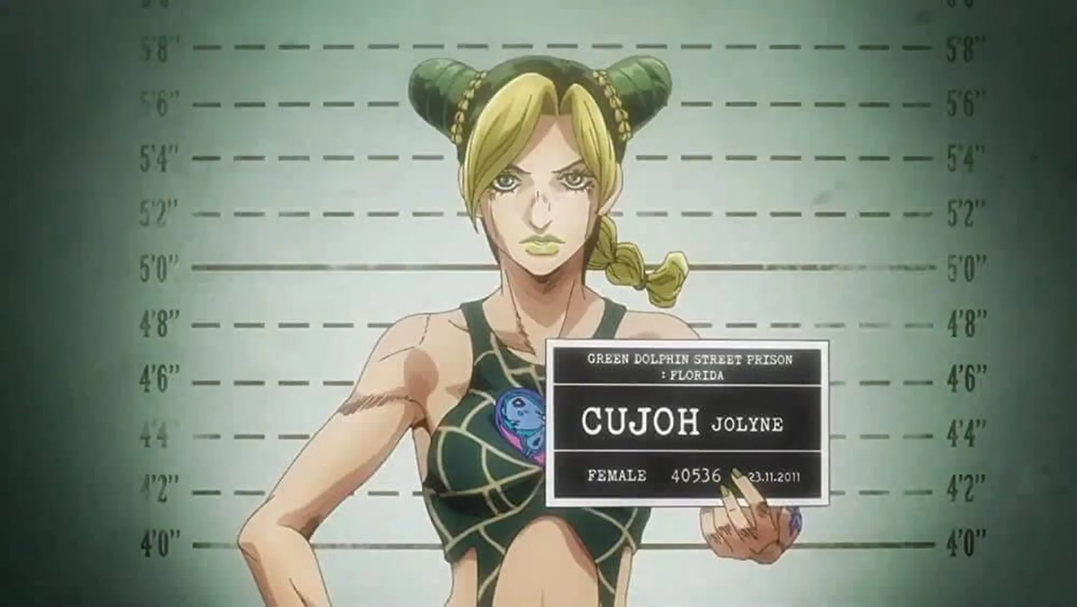 Jolyne Cujoh personagem principal de JoJo's Bizarre Adventure: Stone Ocean