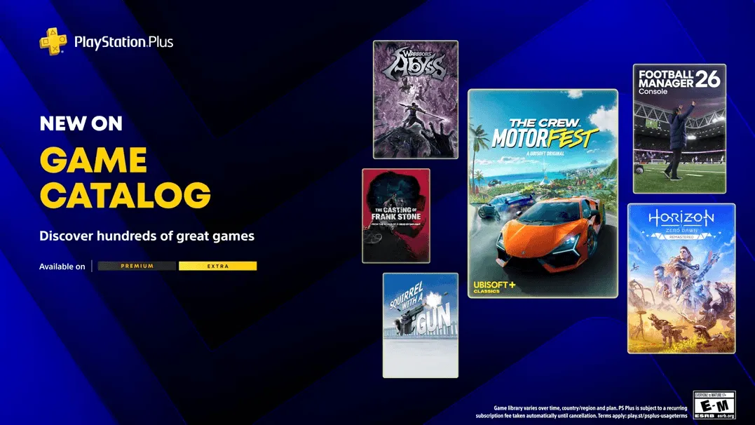 PS PLUS EXTRA DE ABRIL 2026