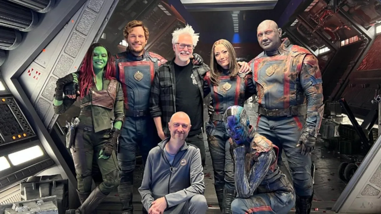 James Gunn compartilha bastidores de Guardiões da Galáxia 3 em suas redes sociais