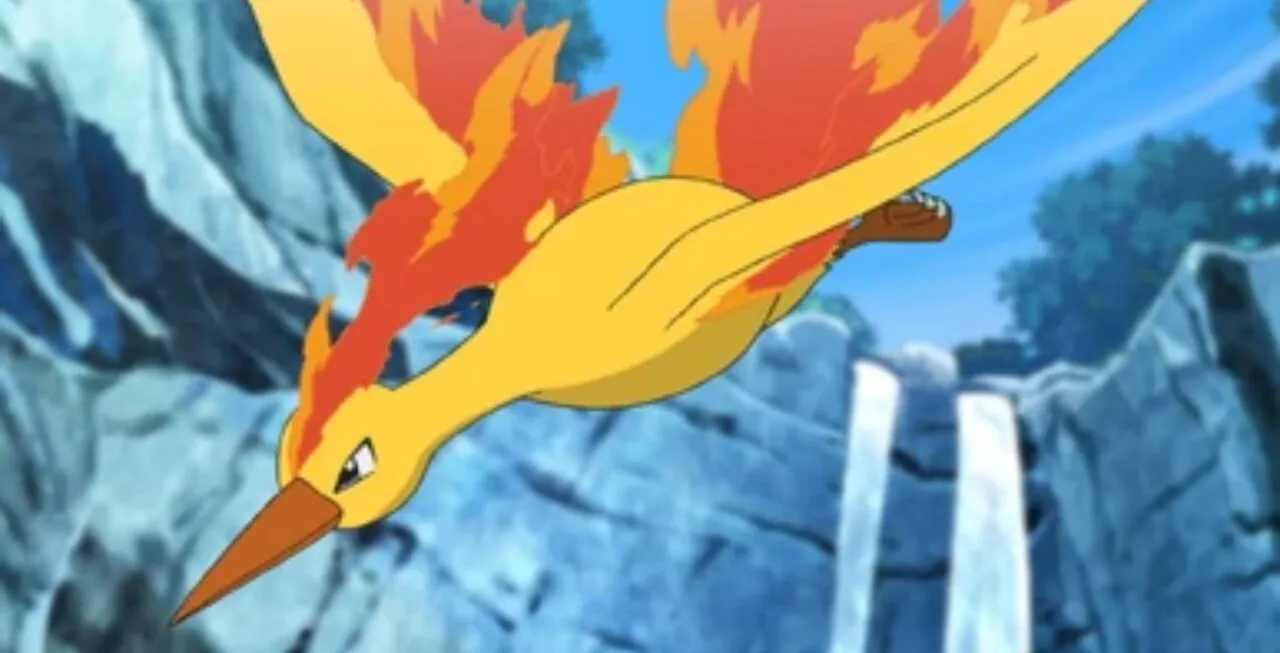 Moltres voando