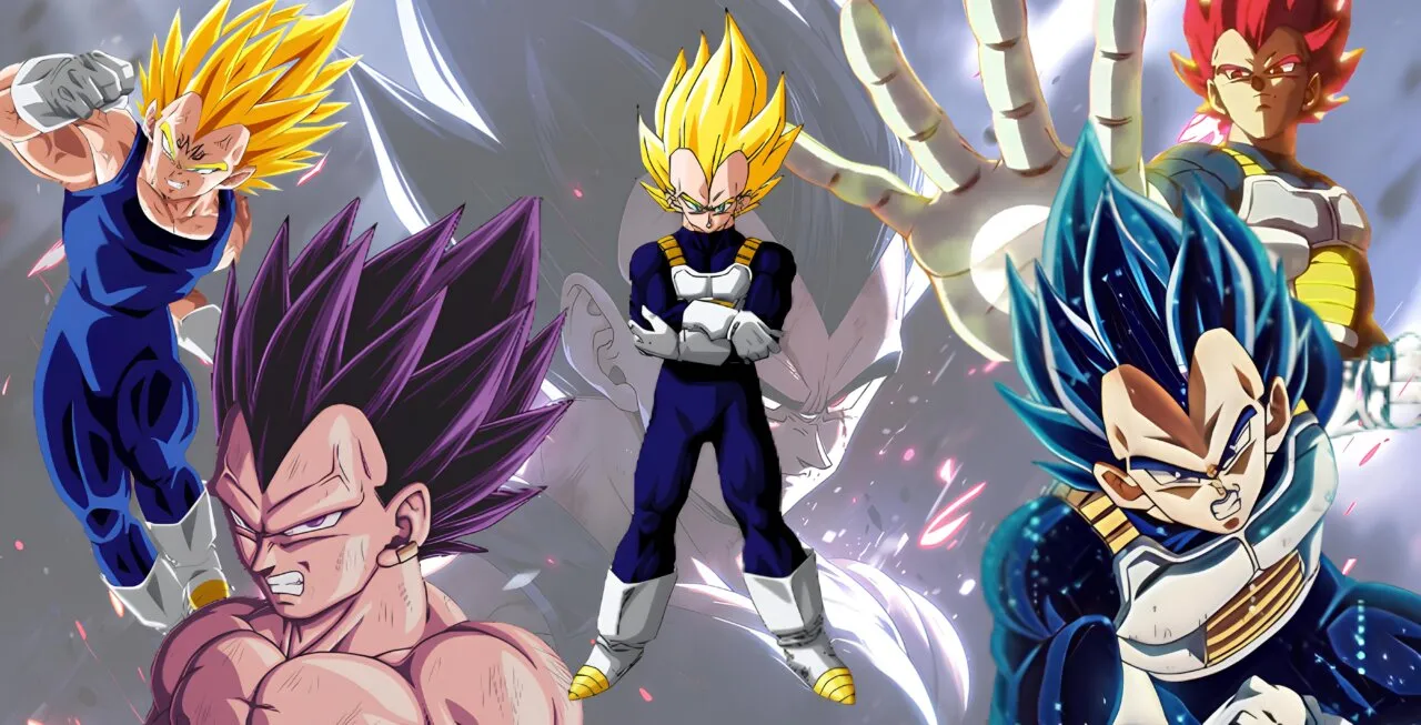 Diversas formas do personagem Vegeta