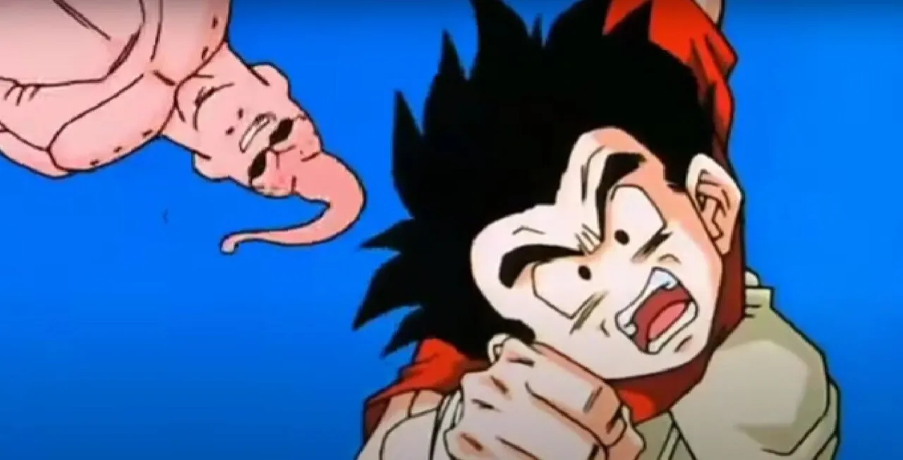 Majin Buu transforma Kuririn em chocolate