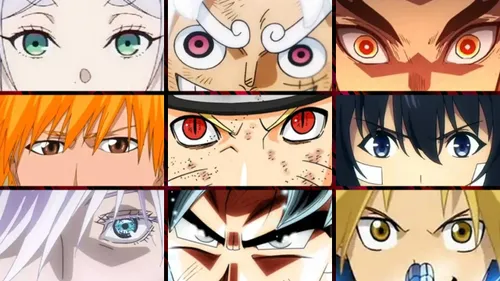 Adivinhe os Personagens de Anime Pelos Olhos