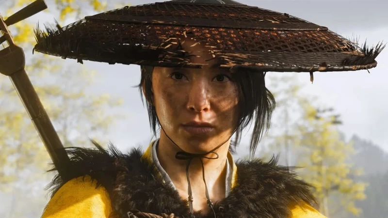 Protagonista feminina de Ghost of Yotei. Foto: Reprodução/ Sucker Punch / Sony