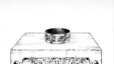 Pulseira de Pedra da Servidão em cima de uma mesa pequena