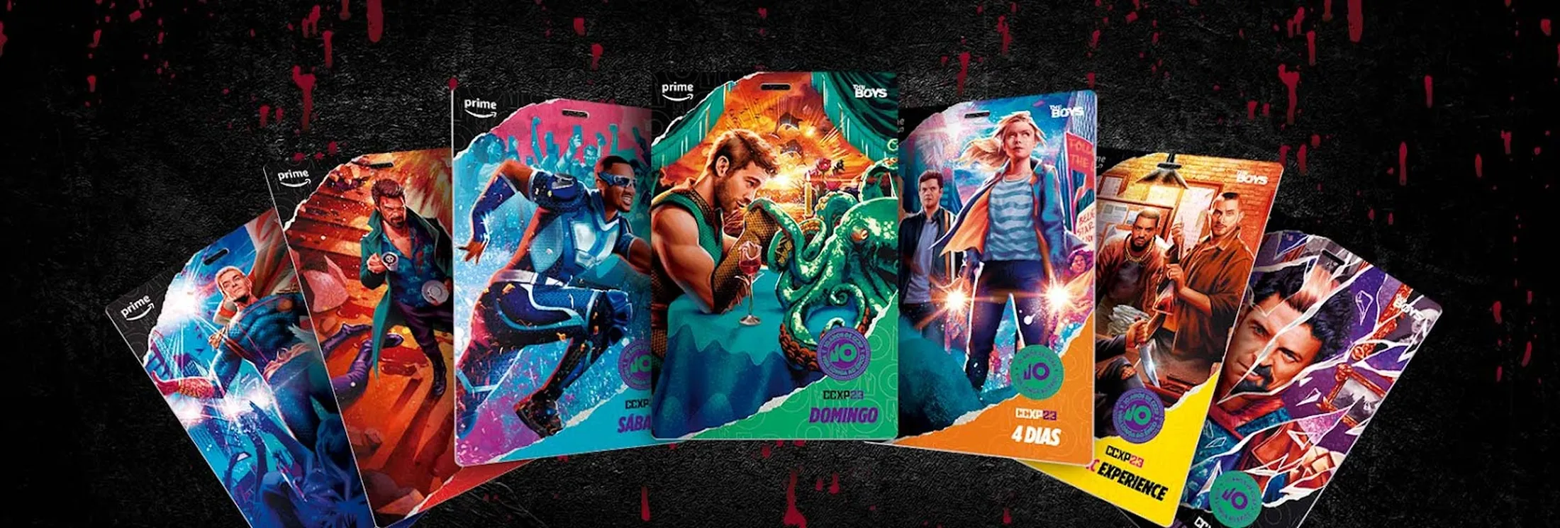 Imagem com todas as credenciais reveladas. | Imagem: Divulgação CCXP