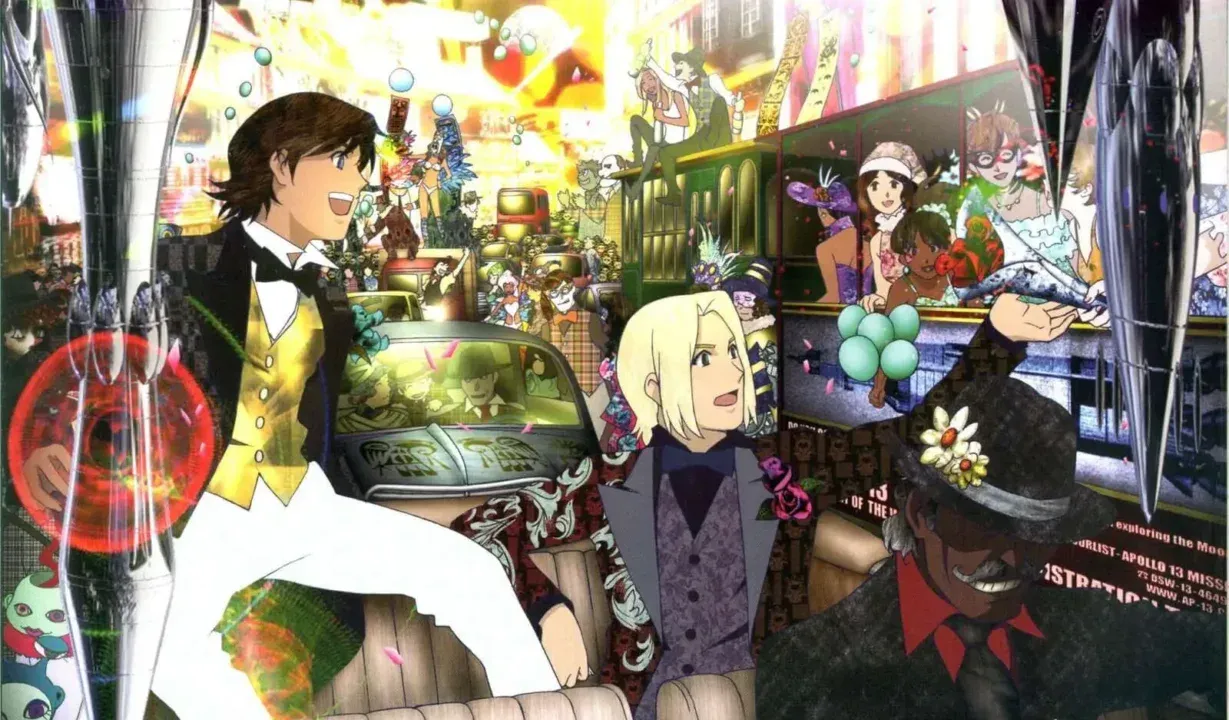 Albert e Franz no anime O Conde de Monte Cristo.
