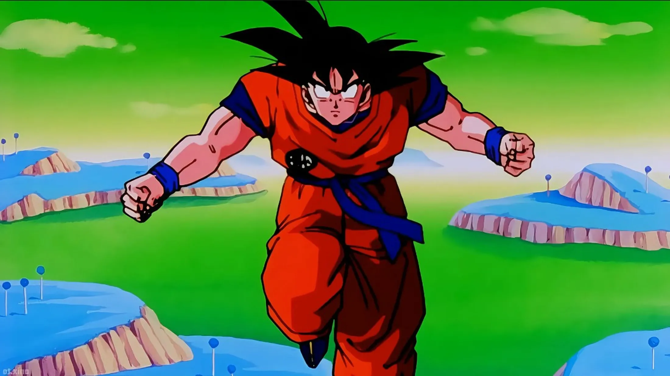goku-em-posicao-de-luta-enquanto-voa-para-cima