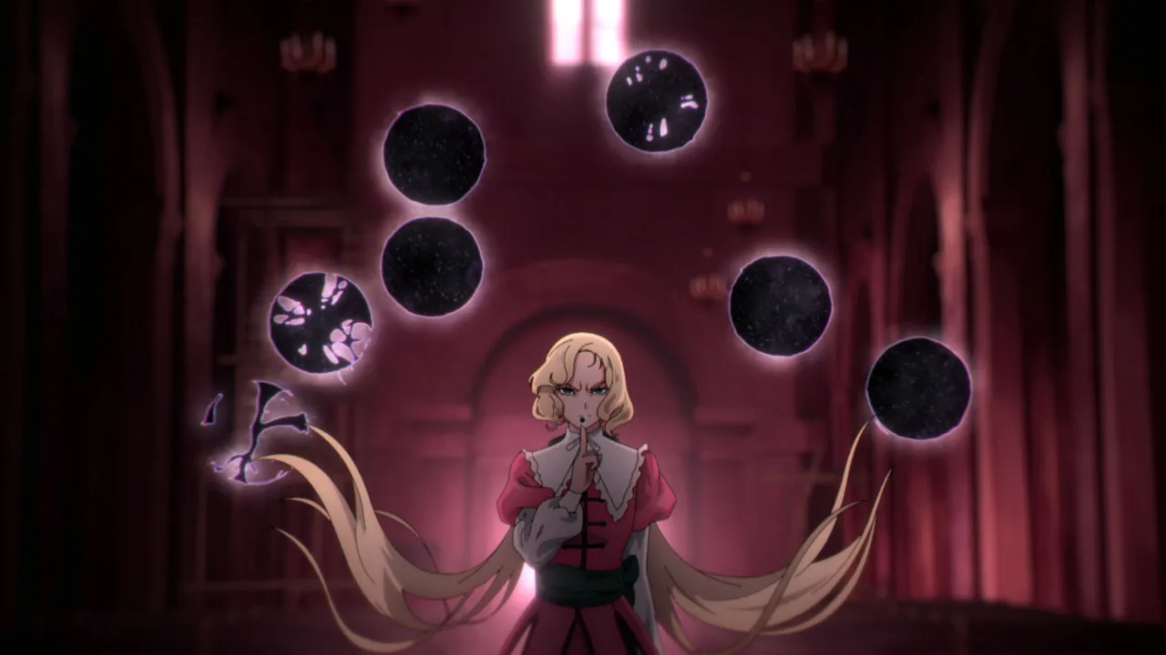 Castlevania: Nocturne S2. Pixie Davies as Maria Renard in Castlevania: Nocturne S2. Cr. Courtesy of Netflix © 2025
