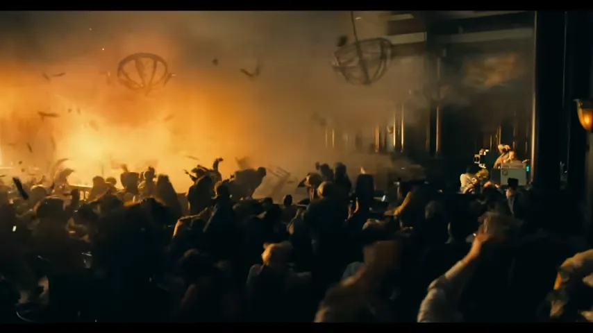 Foto da possivel explosão no julgamento do coringa
