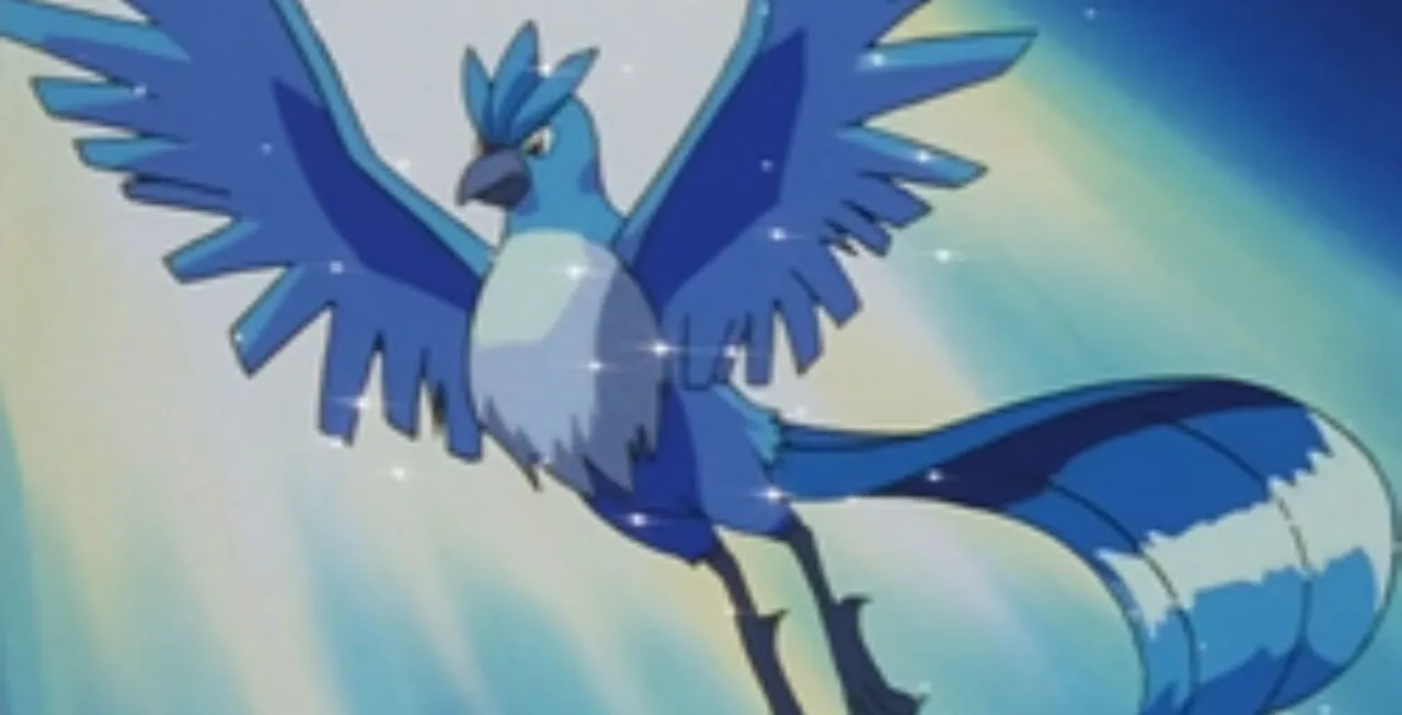 Articuno em pose majestosas
