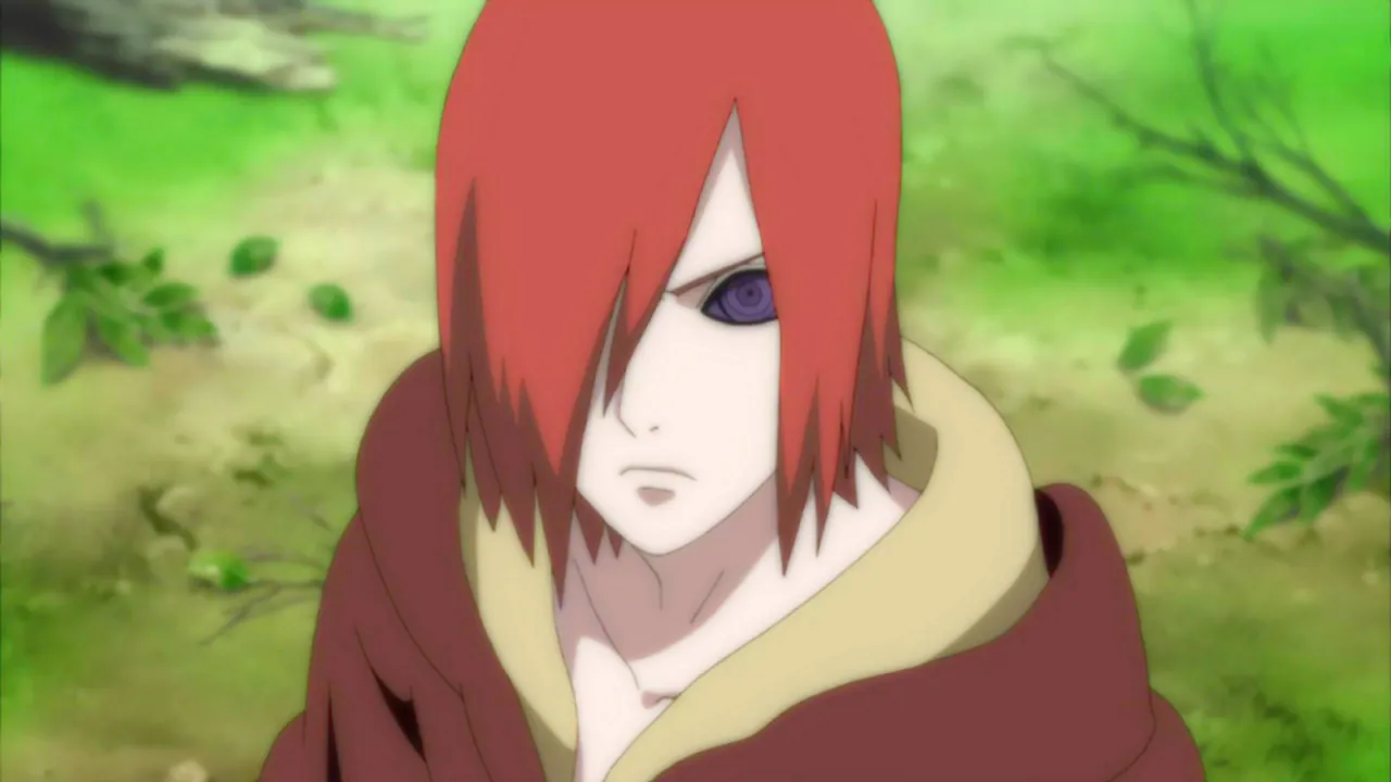 Nagato bravo olhando para cima