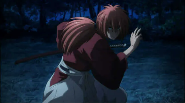 Himura Kenshin pronto para atacar