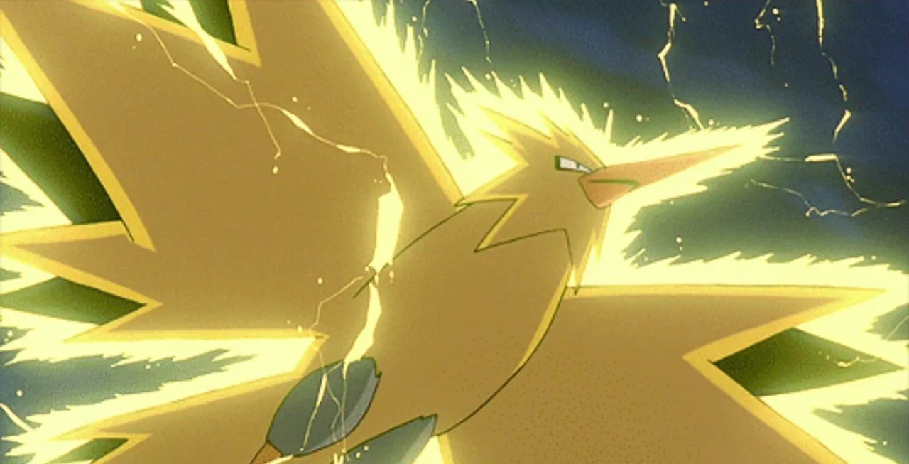 Zapdos voando