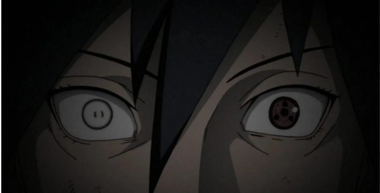 Personagem do clã Uchiha cedo de um dos olhos após uso do Mangekyou Sharingan