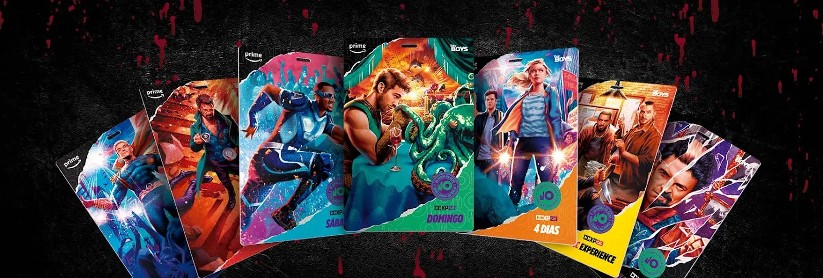 Imagem com todas as credenciais reveladas. | Imagem: Divulgação CCXP