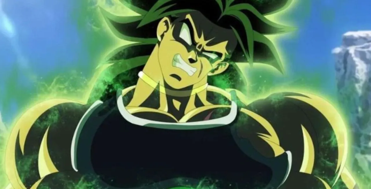 Broly de Dragon Ball Super descontrolado