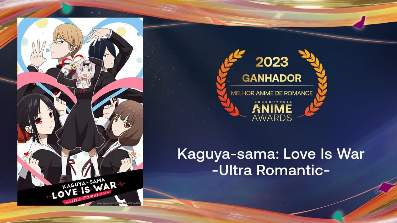 Kaguya-sama: Love Is War -Ultra Romantic- venceu a categoria de Melhor Anime de Romance. Foto: Divulgação/Crunchyroll