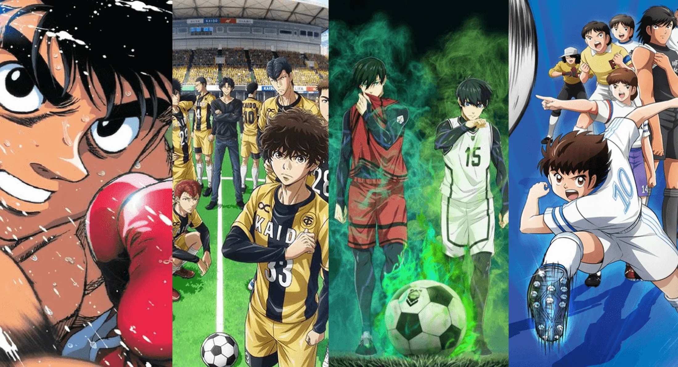 Blue Lock, Aoshi e clássicos integram a lista. Foto: Reprodução/Crunchyroll