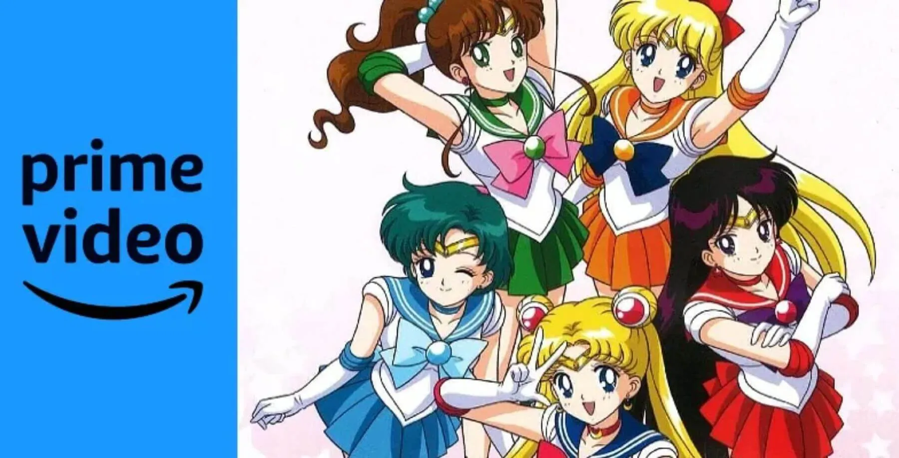 Logo do Prime Video a esquerda e as Sailors a direita