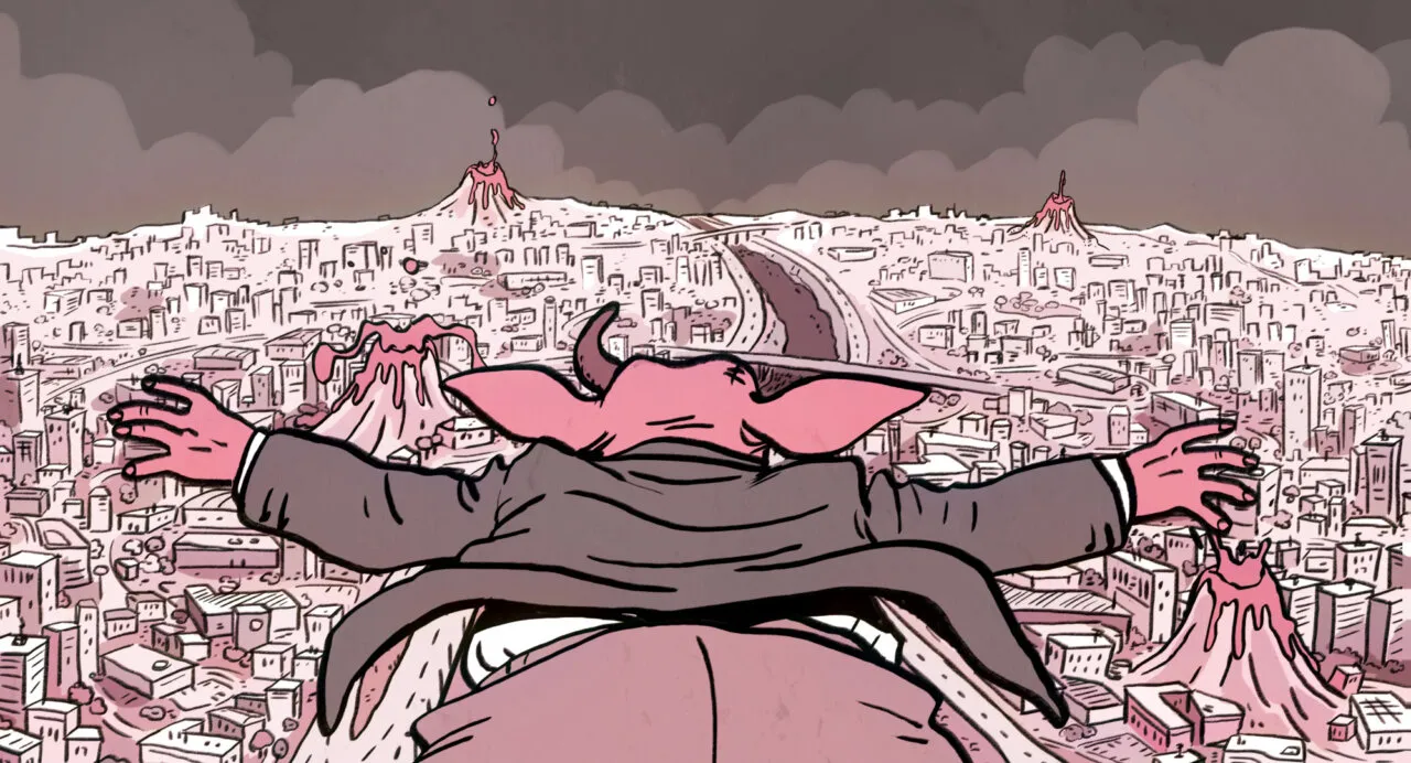 A Cidade dos Piratas (2018), uma comédia ácida do cineasta Otto Guerra inspirada na obra de Laerte Coutinho